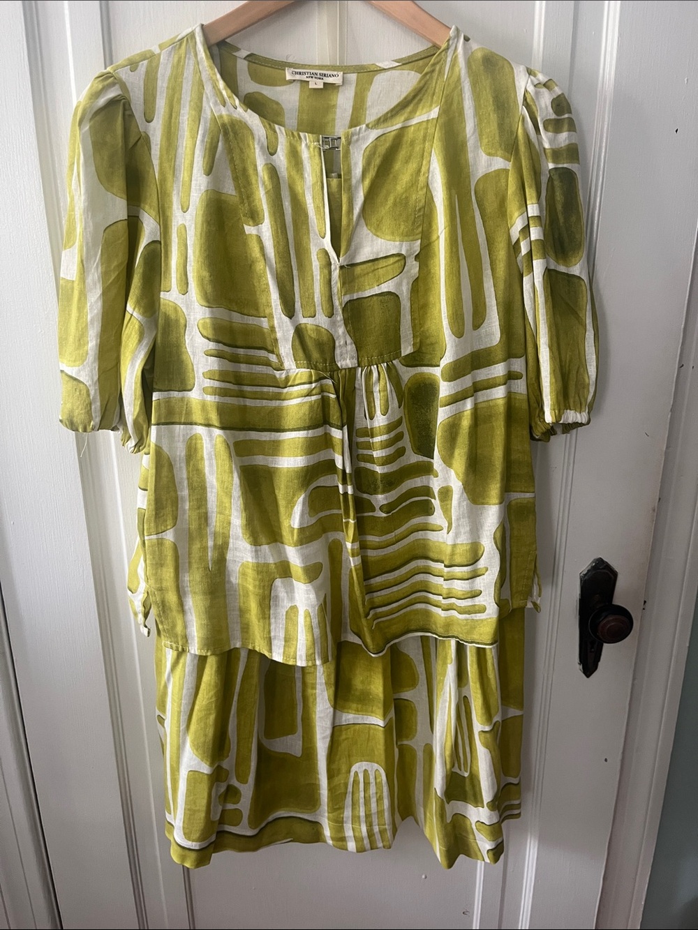 Christian Siriano blouse and skirt
